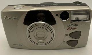 Vintage Canon Sure Shot 85 Zoom 35mm Film Camera
