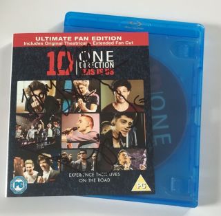 One Direction - This Is Us Uk Blu - Ray Fully Signed Autographed By All 5 Members