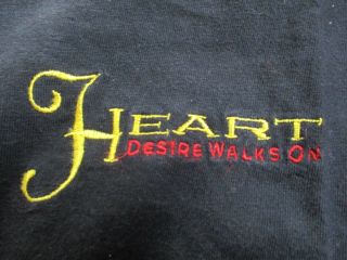 1993 Heart Desire Walks On Embroidered Crew Concert Tour (xl) Long Sleeve Shirt