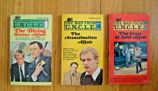 3 The Man From U.  N.  C.  L.  E.  Vintage Ace Paperbacks 1st Editions 9,  10,  14 1967 - 68