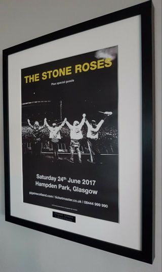 The Stone Roses - Hampden Park 2017 - Poster Luxury Framed - Oasis - Ian Brown -