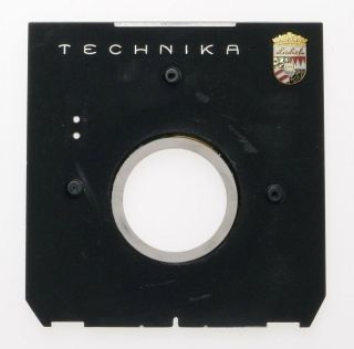 Linhof 4x5 Medium Format Camera Lens Board Plate Holder Black