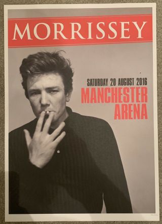 Morrissey.  Manchester Arena 2016 Concert Poster