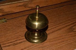 Vintage Brass Ornate Hotel Front Desk Bell Sales Service Counter Bell Business