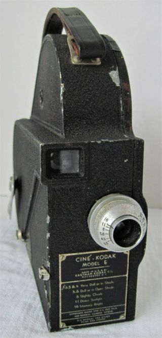 Rare Vintage 1937 Cine - Kodak Model E 16mm Motion Picture Movie Camera