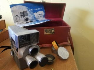 Wollensak Eye - Matic Model 46 Indoor Outdoor Reel To Reel 8mm Movie Camera