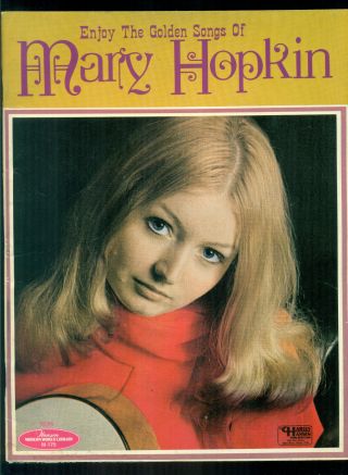 Mary Hopkin Songbook With Poster Paul Mccartney Beatles Music Book Apple Records