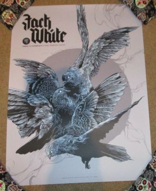 Jack White Concert Gig Poster Birmingham 10 - 17 - 18 2018 Stripes Ken Taylor