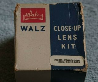 Walz 39mm Close - Up Lens Kit For Leica 50mm F2 Summicron M Lens