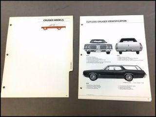 1972 Oldsmobile Vista Custom Cruiser Wagon Vintage Brochure Guide And Specs
