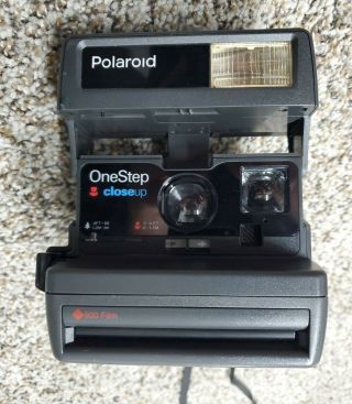 Vintage Polaroid One Step Close Up Camera With 600 Film -