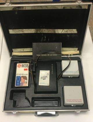 Polaroid Automatic 100 Land Camera With Accessories And Case