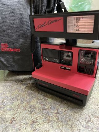 Vintage Polaroid Cool Cam Red 600 Instant Film Camera W/ Strap