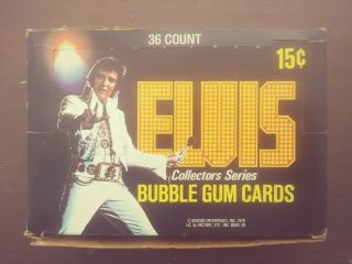 Elvis Presley 1978 Box Car Bubble Gum Cards Box Of 36 Packs