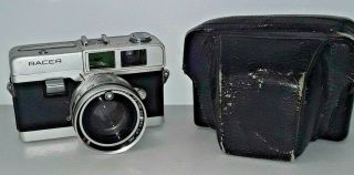 1966 Kuribayashi Petri Racer 35mm Film Rangefinder Camera 45mm 1.  8 Lens Case