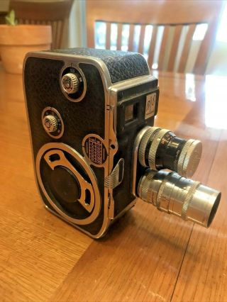Paillard Vintage Bolex B 8 Movie Camera Switzerland Black Kern