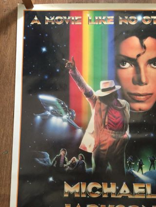 Michael Jackson 1988 Large Moonwalker Promotional Poster GC 33”x23.  5” (Dp) 3