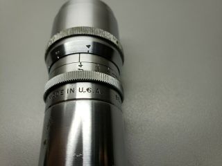 Bell & Howell Telate 3 Inch f/4 75mm Lens C mount 2