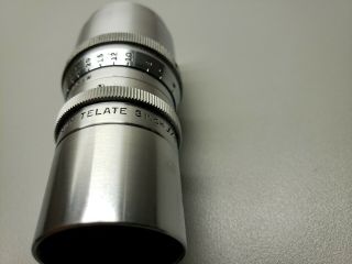 Bell & Howell Telate 3 Inch f/4 75mm Lens C mount 3