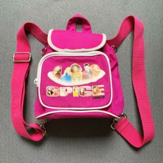 Vintage Spice Girls Mini Backpack Crossbody Bag Purse Hot Pink 90s Back Pack