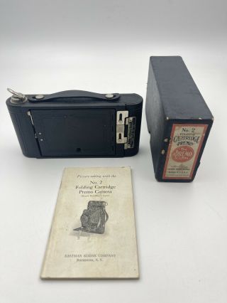 Vintage Kodak No.  2 Folding Cartridge Premo Camera—original Box & Instructions