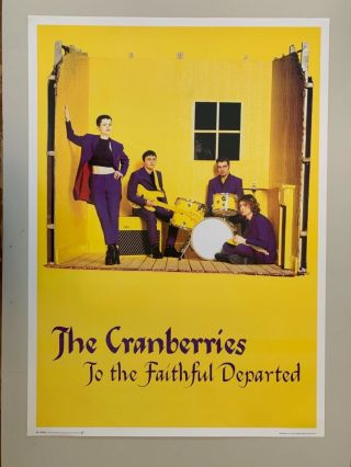The Cranberries,  To The Faithful Departed,  Rare Authentic Licensed 1996 Poster