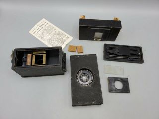 Vintage 1920s Agfa Ansco Memo Camera Project - Ilex Cinemat F6.  3 Lens - As Found