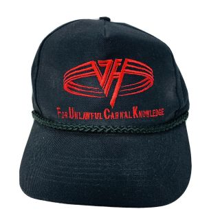 Vintage Van Halen For Unlawful Carnal Knowledge Snapback Hat 1991 Vh