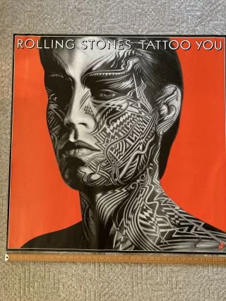 Giant Rolling Stones Tattoo You Poster 36 " X 36 " Mick Jagger