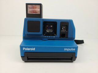 Polaroid 600 Plus Film Impulse System Instant Camera Blue