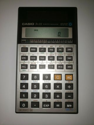 Vintage Casio Fx - 115 Solar Scientific Calculator C - Power Made In Japan