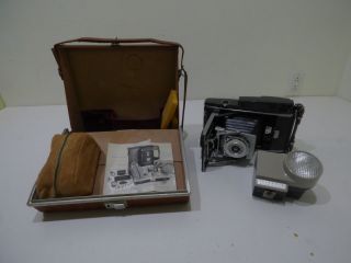 Vtg Polaroid 110a Pathfinder Land Camera Rodenstock Ysarex Lens Prontor Svs Case