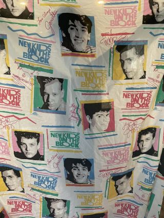 Vintage 90s Kids On The Block Twin Bed Sheet Set,  Fitted,  Flat &1 Pillowcase