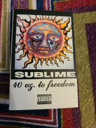 Sublime 40 Oz To Freedom Cassette 1992 Gasoline Alley Skunk Records Oop Rare Krs