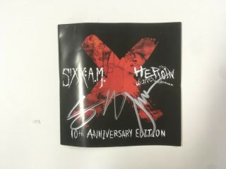 Sixx:a.  M.  The Heroin Diaries Booklet Us Signed Nikki Sixx James Michael No Cd X