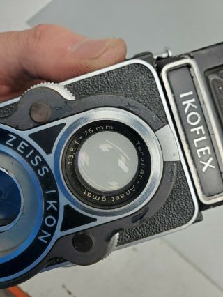 Zeiss Ikon Ikoflex Ic 6x6 120 TLR Camera w/ Tessar 75mm f3.  5 Lens - 3