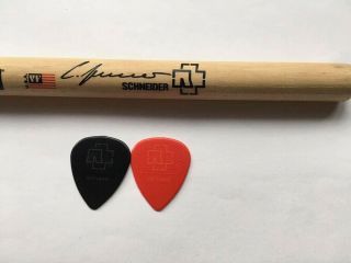 Rammstein Two Guitar Pick,  Drum Stick