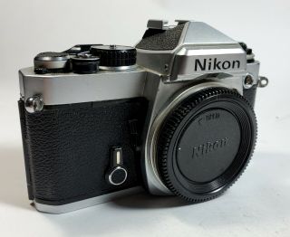 NIKON FE 35mm SLR FILM CAMERA BODY For REPAIRS OR PARTS 3