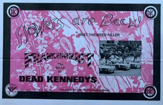 1985 DEAD KENNEDYS Promo Poster Frankenchrist Punk kbd 35 