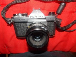 Vintage Pentax Asahi K1000 Se 35mm Camera 50mm Lens
