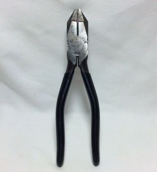 Vintage 7.  25” Craftsman C Series Lineman Side Cut Pliers Made In The Usa