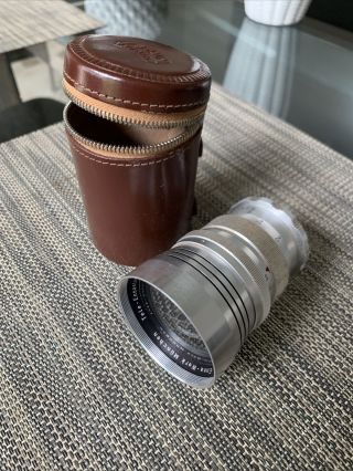 Enna - Werk Munchen Tele - Ennaston 1:3.  5 F=13.  5cm C Lens With Braun Case