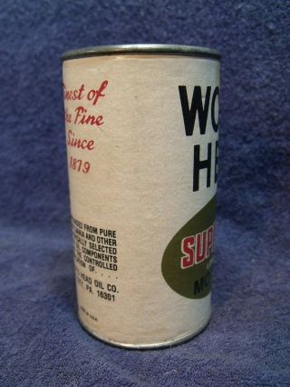 Vintage WOLF ' S HEAD DUTY MOTOR OIL Coin Bank 3