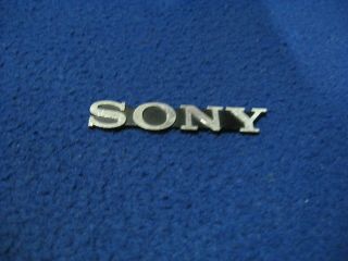 Vintage Sony Color Tv Logo - Emblem - Badge - Label Metal _ Orig Ii