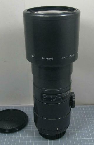 Sigma Af Tele 400mm F/5.  6 Lens For Nikon Auto Focus Slrs Made In Japan