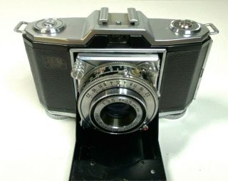 Zeiss Ikon Ikonta (522/24) 35mm Film Camera - W/ 45mm F/3.  5 Lens,  Case -