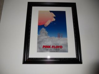 Large Framed Pink Floyd Animals Tour 1977 Oakland Ca Poster,  24 " By 20 "