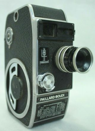 Vintage Paillard - Bolex 8mm Movie Camera With Yvar 1:28 F=12.  5mm Lens
