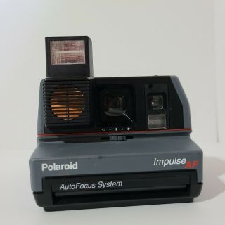 Vtg 80s Polaroid Impulse Af Autofocus 600 Film Camera With Multi - Image 3 Filter