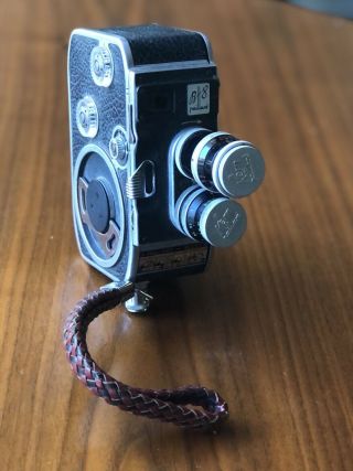 Vintage Paillard Bolex B8 2 Lens Turret Model 8mm Movie Camera